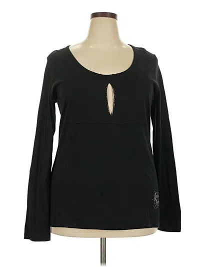 Pre-owned Harley Davidson Long Sleeve T-shirt In Black