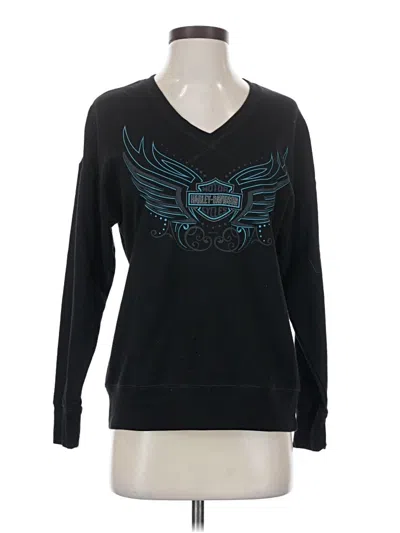Pre-owned Harley Davidson Long Sleeve T-shirt In Black