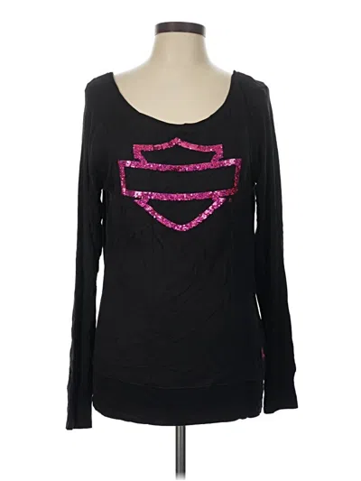 Pre-owned Harley Davidson Long Sleeve T-shirt In Black