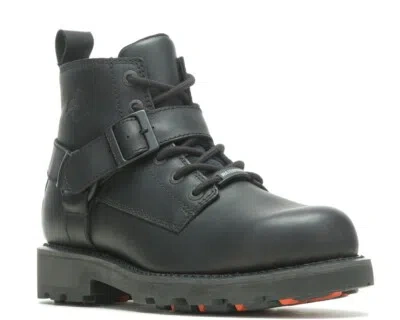 Pre-owned Harley-davidson Men's 5.25-inch Bullard Waterproof Black Motorcycle Boots D50000