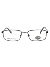 Harley Davidson Men's Rectangular Designer Eyeglasses - Hd0141t In Black
