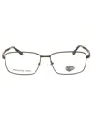 Harley Davidson Men's Rectangular Eyeglasses - Hd50100 In Metallic