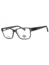 Harley Davidson Men's Rectangular Eyeglasses - Model Hd0981 In Black