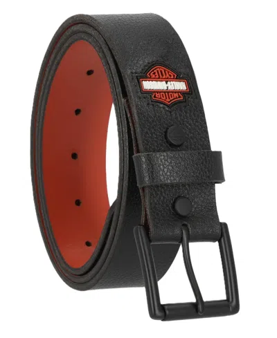 Harley Davidson Men's Reversible Leather Belt In White
