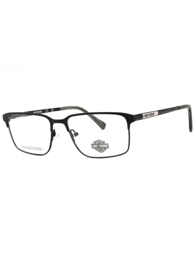 Harley Davidson Metal Rectangular Eyeglasses For Men - Hd50031 Style In Black
