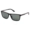 Harley Davidson Polarized Green Square Men's Sunglasses Hd0970x 02r 58