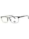 Harley Davidson Premium Titanium Rectangular Eyeglasses Hd50074 For Men In Black