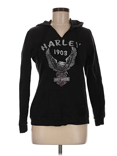 Pre-owned Harley Davidson Pullover Hoodie In Black