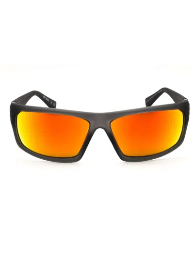 Harley Davidson Rectangular Injected Propionate Men's Sunglasses In Gray