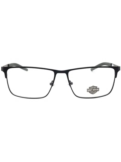 Harley Davidson Rectangular Men's Designer Eyeglasses In Gray