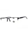 Harley Davidson Rectangular Men's Eyeglasses - Hd50096 Style In Black