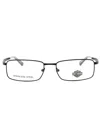 Harley Davidson Rectangular Men's Eyeglasses - Hd50099 In Black