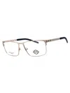 Harley Davidson Rectangular Metal Men's Eyeglasses In Multi