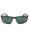 Harley Davidson Rectangular Metal Men's Sunglasses In Black