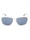 Harley Davidson Rectangular Metal Men's Sunglasses In White