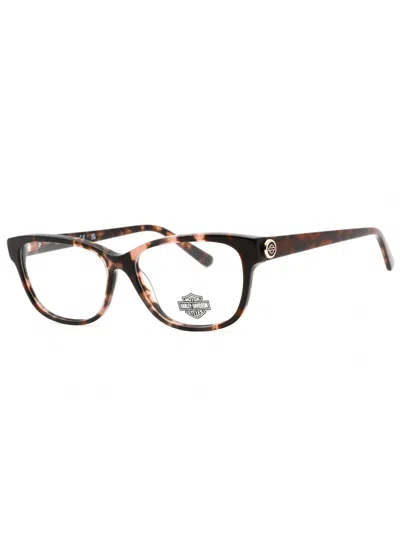 Harley Davidson Rectangular Mini Eyeglasses For Women In Black