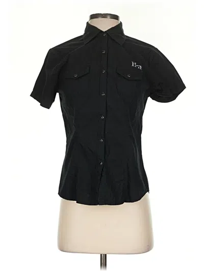 Pre-owned Harley Davidson Short Sleeve Blouse In Black