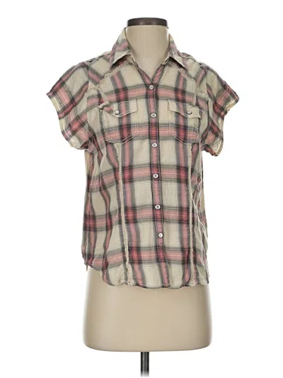 Pre-owned Harley Davidson Short Sleeve Blouse In Pink