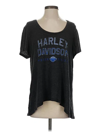 Pre-owned Harley Davidson Short Sleeve T-shirt In Black