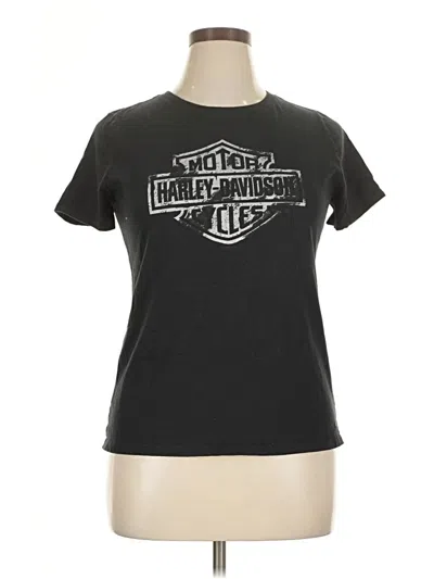 Pre-owned Harley Davidson Short Sleeve T-shirt In Black