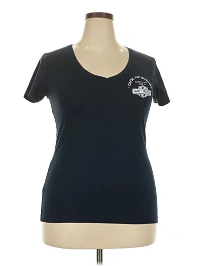 Pre-owned Harley Davidson Short Sleeve T-shirt In Black