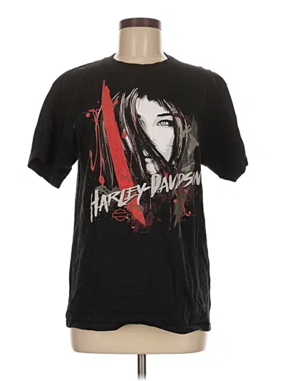 Pre-owned Harley Davidson Short Sleeve T-shirt In Black