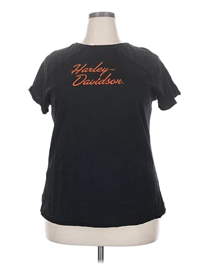 Pre-owned Harley Davidson Short Sleeve T-shirt In Black