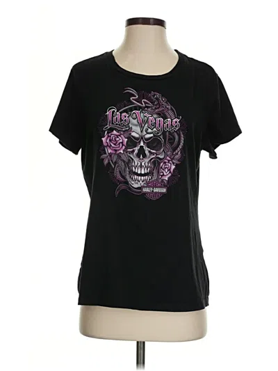 Pre-owned Harley Davidson Short Sleeve T-shirt In Black