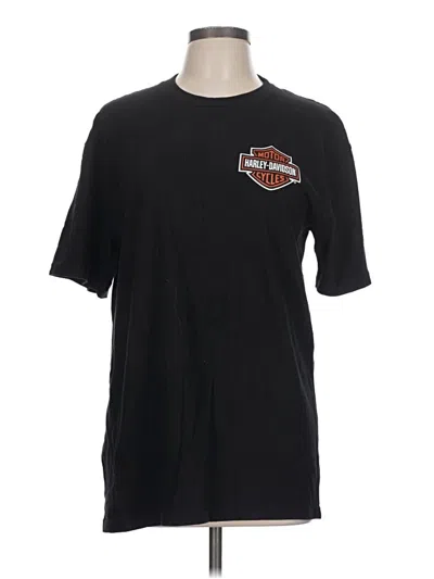 Pre-owned Harley Davidson Short Sleeve T-shirt In Black