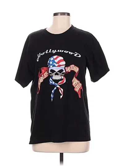 Pre-owned Harley Davidson Short Sleeve T-shirt In Black