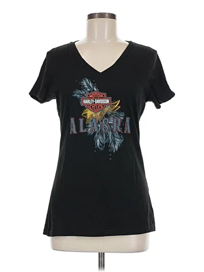 Pre-owned Harley Davidson Short Sleeve T-shirt In Black