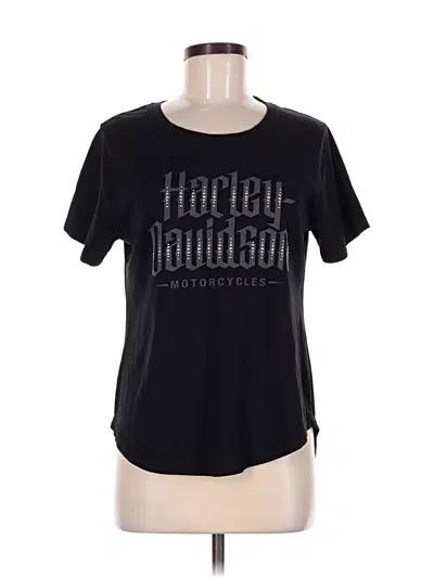 Pre-owned Harley Davidson Short Sleeve T-shirt In Black
