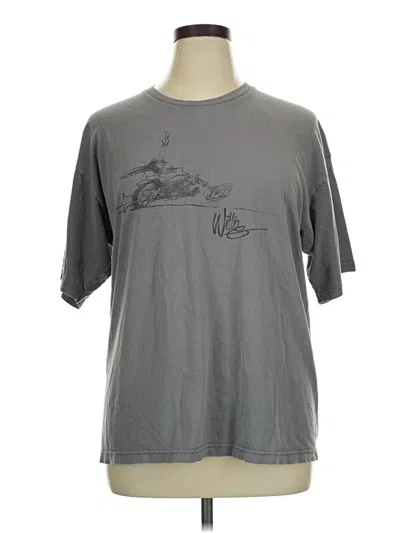 Pre-owned Harley Davidson Short Sleeve T-shirt In Gray