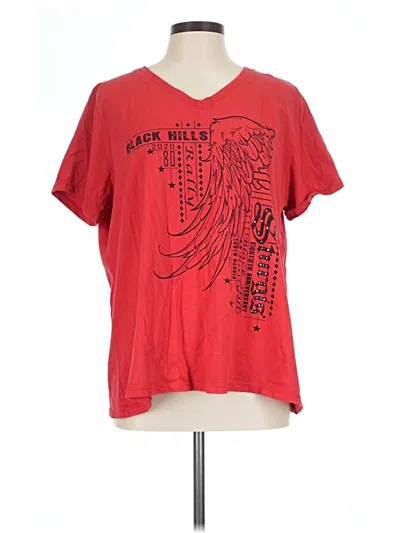 Pre-owned Harley Davidson Short Sleeve T-shirt In Red
