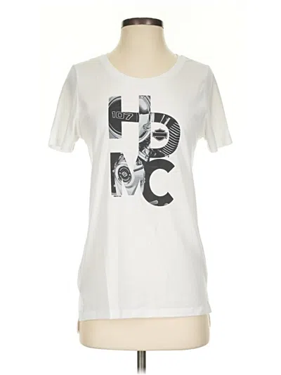 Pre-owned Harley Davidson Short Sleeve T-shirt In Silver
