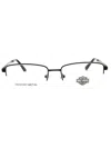 Harley Davidson Sleek Rectangular Eyeglasses For Men In Black