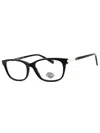 Harley Davidson Sleek Rectangular Eyeglasses For Women In Black