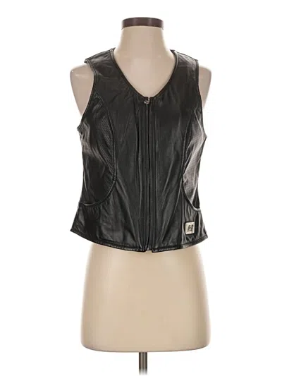 Pre-owned Harley Davidson Sleeveless Blouse In Black