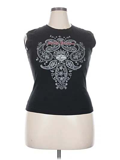 Pre-owned Harley Davidson Sleeveless T-shirt In Black