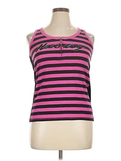 Pre-owned Harley Davidson Sleeveless T-shirt In Pink