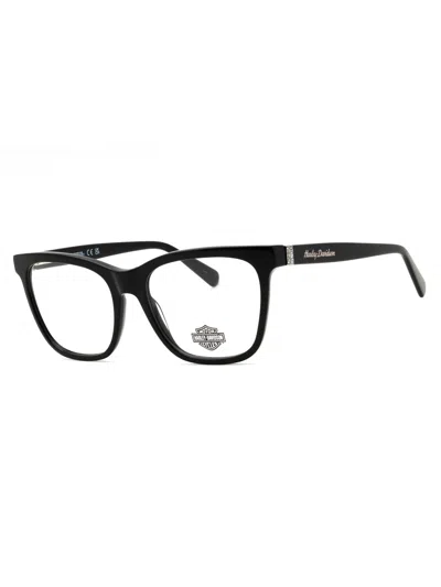 Harley Davidson Stylish Rectangular Eyeglasses For Men In Black