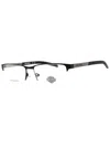 Harley Davidson Stylish Rectangular Eyeglasses For Men In Metallic