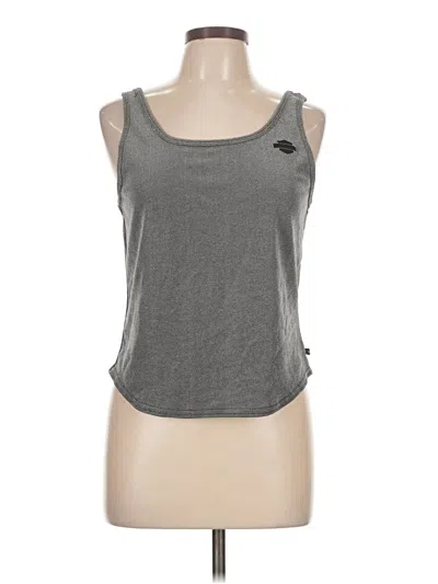 Pre-owned Harley Davidson Tank Top Gray Strapless Neckline Tops