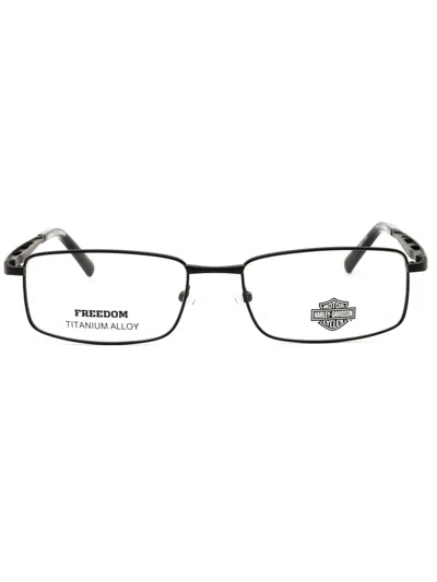 HARLEY DAVIDSON HARLEY DAVIDSON TITANIUM RECTANGULAR EYEGLASSES FOR MEN - MODEL HD9027