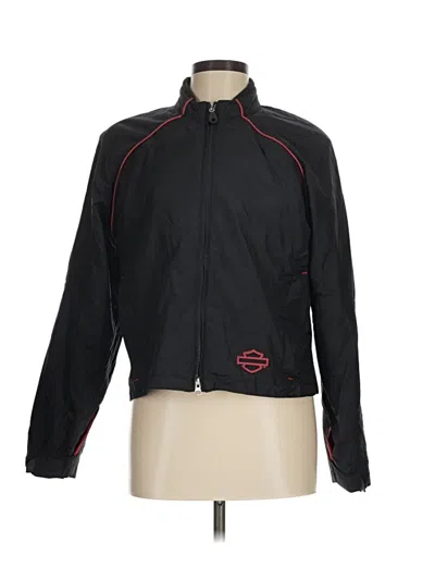 Pre-owned Harley Davidson Track Jacket In Black