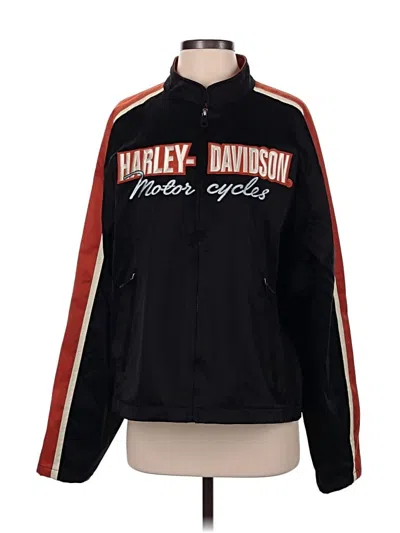 Pre-owned Harley Davidson Track Jacket In Black