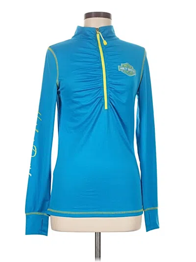 Pre-owned Harley Davidson Track Jacket In Blue