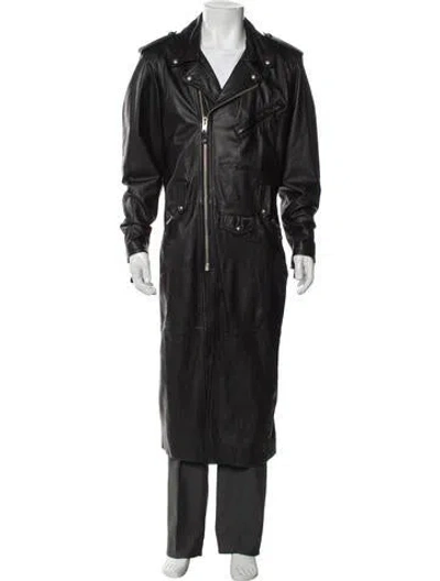 Pre-owned Harley Davidson Trench Coat In Black