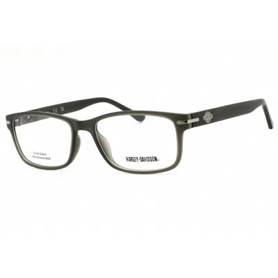 Harley Davidson Unisex Grey Rectangular Eyeglass Frames Hd0496