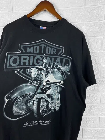 Pre-owned Harley Davidson X Racing Motor Original The Famous Bike T Shirt In Black
